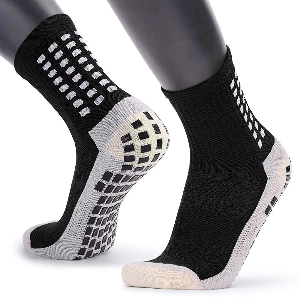 Proberos Hi-Tech Performance Athletic Socks for Men Women, Rubber Anti-Slip and Thicken Cushion Sport Socks Ankle Length Socks for Badminton Soccer Running Gym & Indoor Training Proberos Hi-Tech Performance Athletic Socks for Men Women, Rubber Anti-Slip and Thicken Cushion Sport Socks Ankle Length Socks for Badminton Soccer Running Gym & Indoor Training